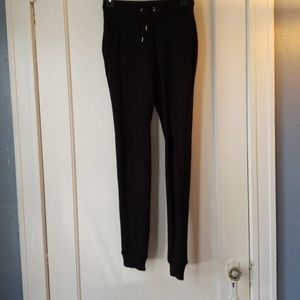 Asos Men's Joggers Skinny fit Black w/knee rips